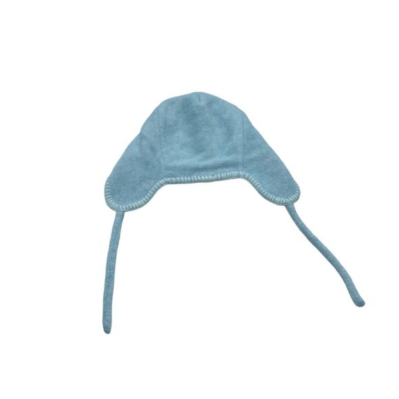 Baby Baby Infant Blue Bear Overalls Winter Stocking Beanie Cap Hat 2-6 months - Picture 3 of 9